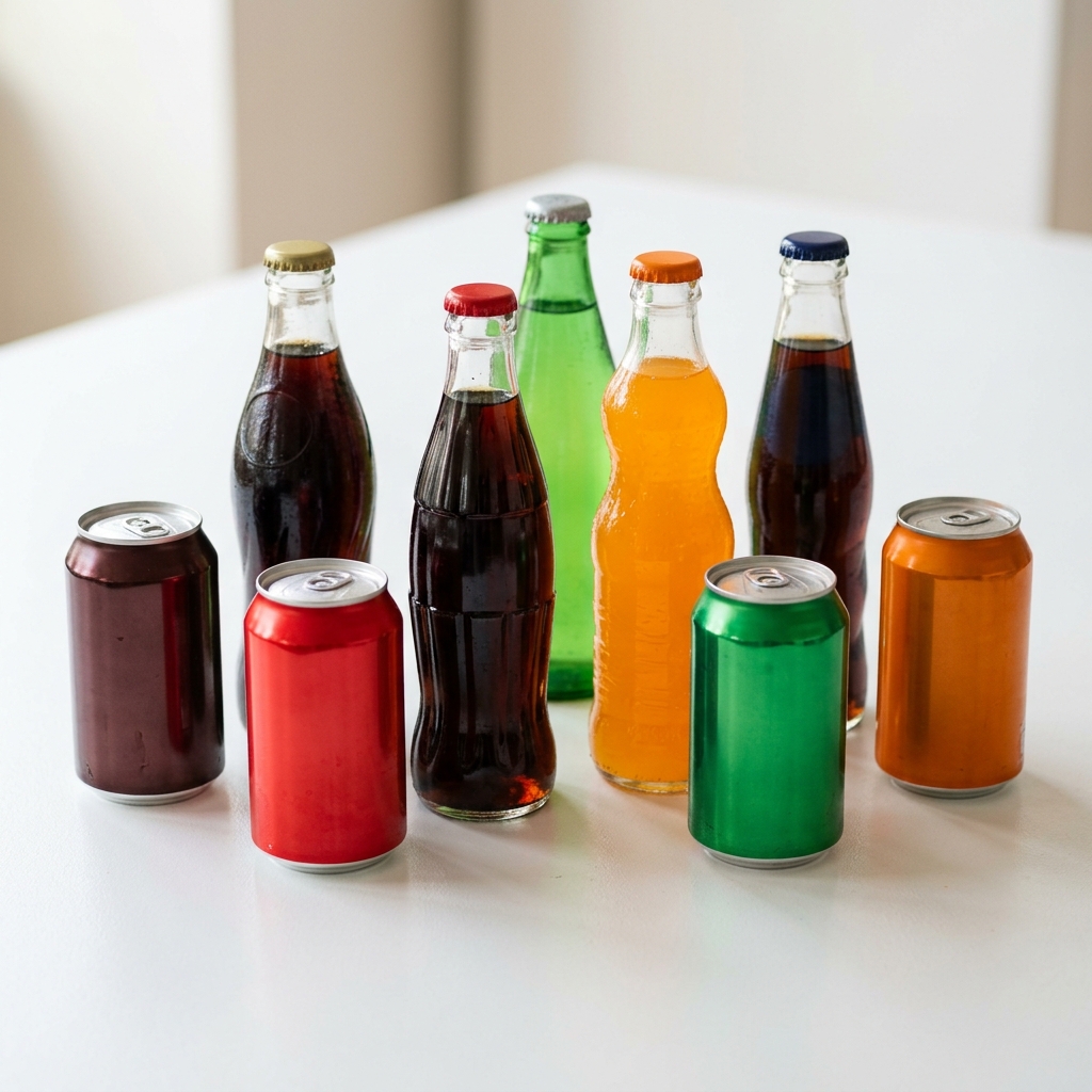 High-quality collection of famous branded non-alcoholic beverages